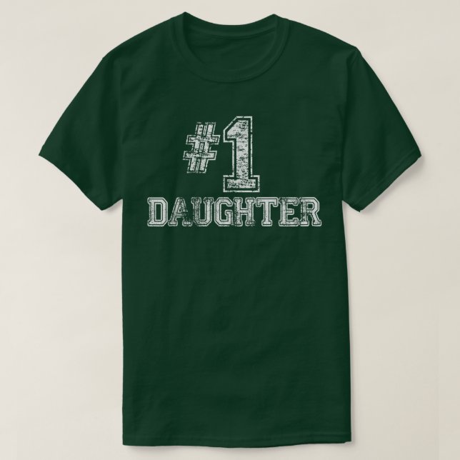 1 dotter - nummer ett t shirt (Design framsida)