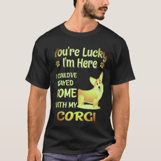1 Du är Lucky Corgi T Shirt
