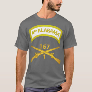 1:e BN 167:e infanteriet Inf Gren w 4:e Alabama Ta T Shirt
