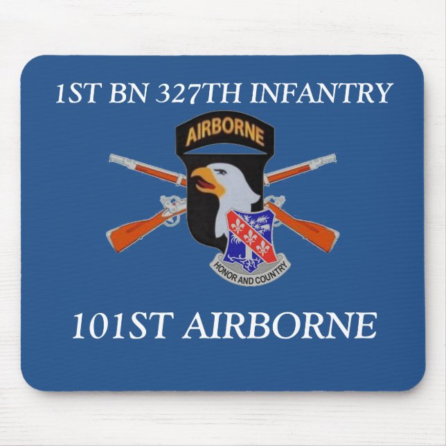 1:E BN 327:E INFANTRY 101ST FLYGPLAN MOUSEPAD MUSMATTA (Framsidan)