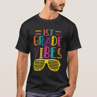 1:e Klass Vibes skollärare Student Första Klass T Shirt