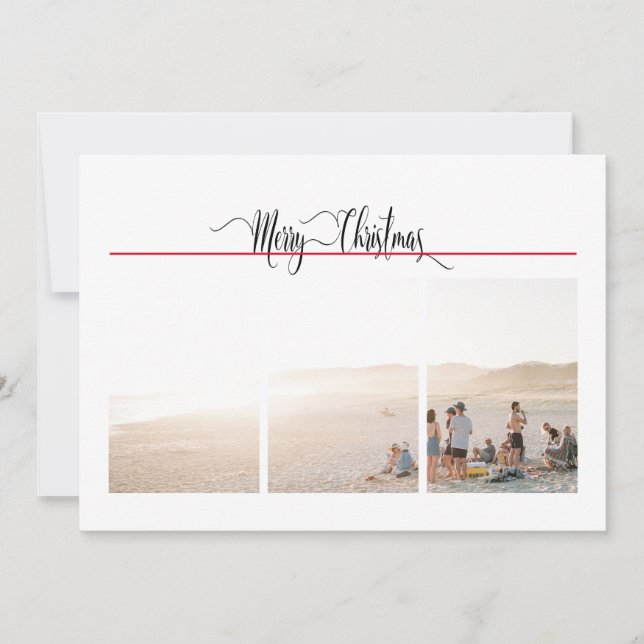 1 eller 3 foto, modern minimal jul (Framsida)