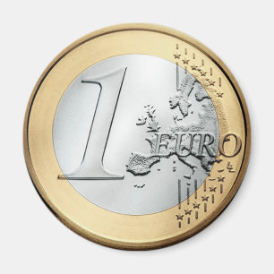 1 Euro myntar Magnet