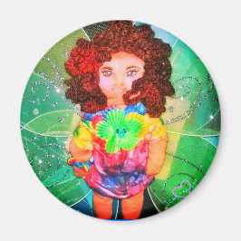 1 FE DOLL GRÖNT MAGNET