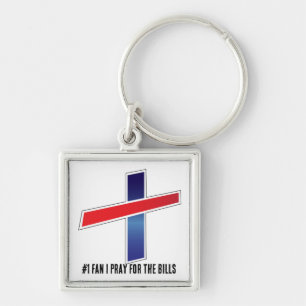 #1 fläkt i ber för fakturorna fyrkantig silverfärgad nyckelring