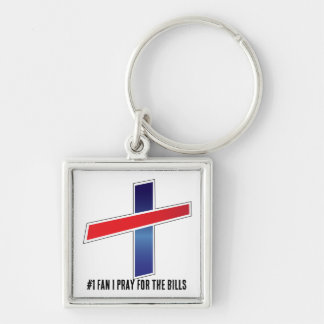 #1 fläkt i ber för fakturorna fyrkantig silverfärgad nyckelring