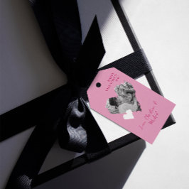 1 Foto Valentines day Modern Heart Kärlek Rosa Gif Presentetikett