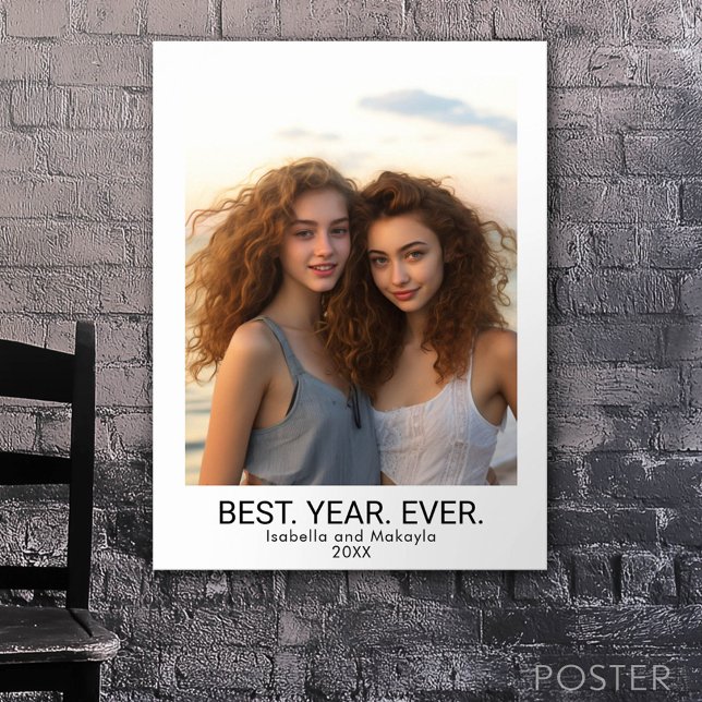 1 fotokollage-minimalister - det bästa året någons poster (Custom Poster)