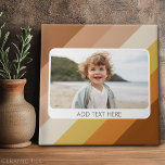 1 Fotokollage - text - Retro Rand Warm Färg Kakelplatta<br><div class="desc">Använda ett vågrät eller ett selektivt mobilt foto för att skapa en unik och personlig gåva. Ett ställe om du vill lägga till text i ett vitt,  rundat hörn gräns. Om du behöver justera bilder klickar du på verktyg för att anpassa ändringar.</div>