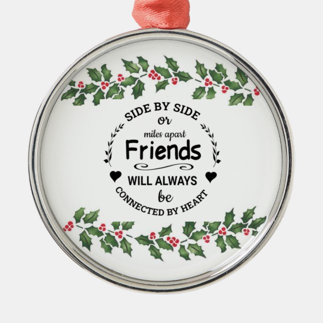 **#1 FRIEND** CHRISTMAS ORNATION JULGRANSPRYDNAD METALL (Framsidan)