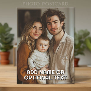 1 Fullfoto och Enkel Chunky Textmall Vykort