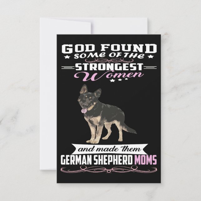 1 German Shepherd Mom God Found Some Of Strongest  Spara Datumet (Framsida)