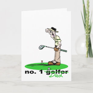 1 Golfer Pappa Fars dag Card Kort