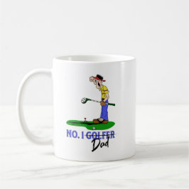 1 Golfer Pappa Kaffemugg