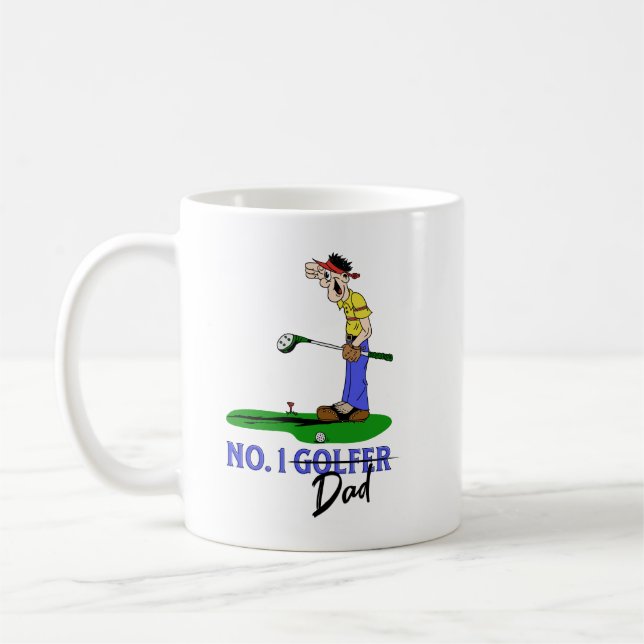 1 Golfer Pappa Kaffemugg (Vänster)