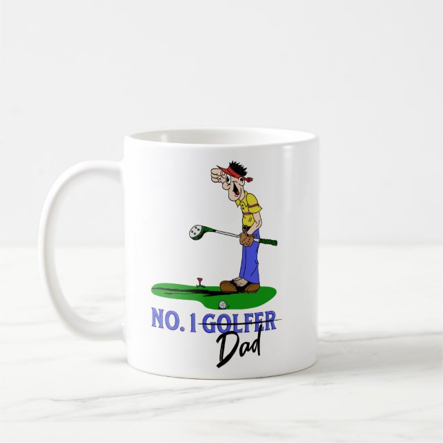 1 Golfer Pappa Kaffemugg (Vänster)