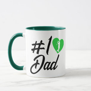 #1 Golfer Pappa Mugg - Fars dag kaffegåva