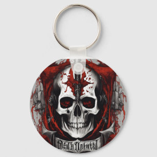1. "Gothic Skull Keychain: Unlock Your Mörk Side" Nyckelring