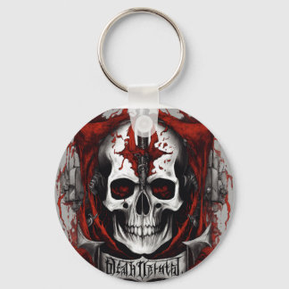 1. "Gothic Skull Keychain: Unlock Your Mörk Side" Nyckelring