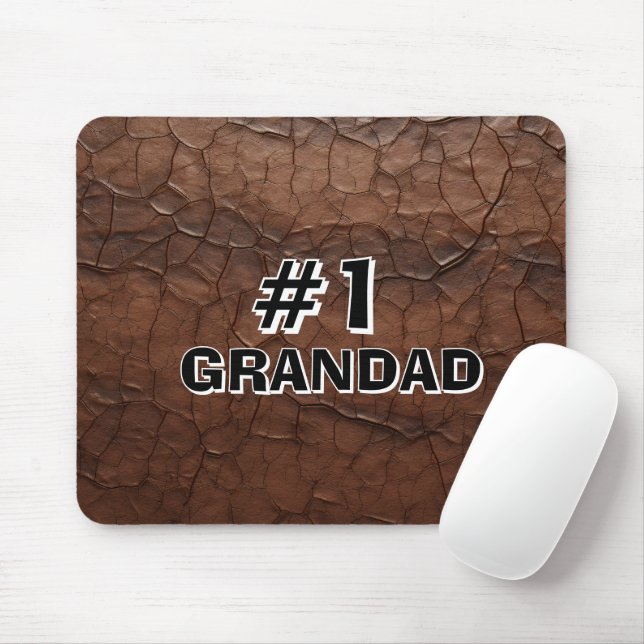 #1 Grandad Leather-look Musmatta (Med mus)