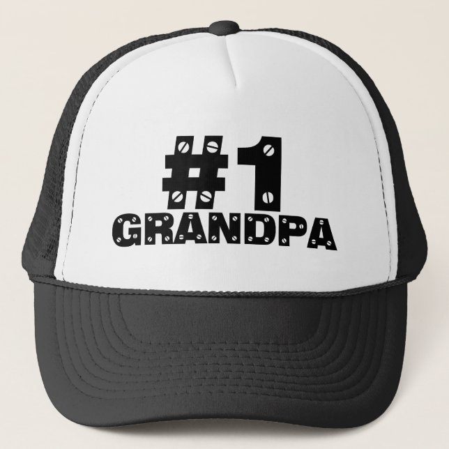#1 Grandpa Truckerkeps (Framsida)