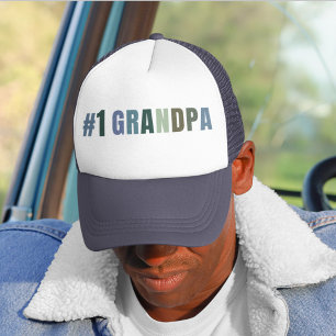 #1 Grandpa-Truckerkeps   Coola Grandpa Gift   Retr Keps