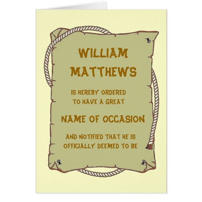 1 hoade beställnings- kort för pappa (Framsidan)