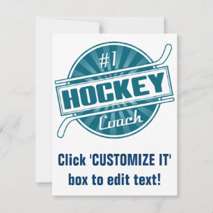 #1 Hockey Coach (blå)