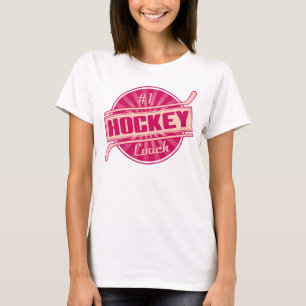 #1, hockey coach, med Anpassningsbar tillbaka utsk Tee