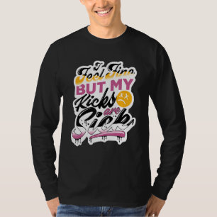 1 Hög broderskap Tee I känner Bra Streetwear S