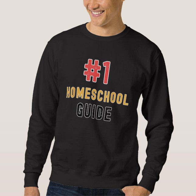 1 Homeschool Guide Proud Homeschooler Teacher Lång Ärmad Tröja (Framsida)