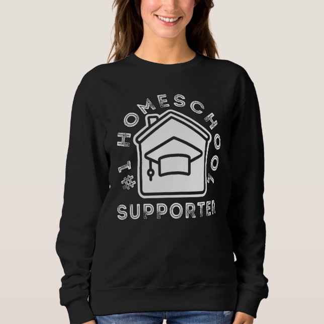 1 Homeschool Supporter Proud Homeschooler Family T Shirt (Framsida)