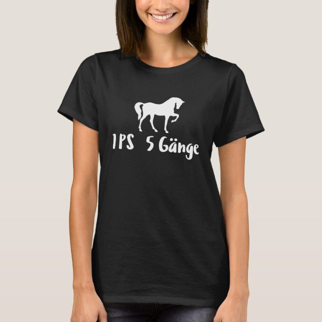 1 HP 5 speed horses T Shirt (Framsida)