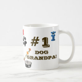 #1-Hund farfar med Hund-grafikkaffe Mugg