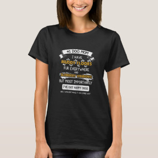 1 Hund-Mamma-gigo-Hundar Mamma och Hund-Pappa T Shirt