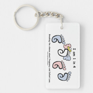 1 i 4 Keychain Nyckelring