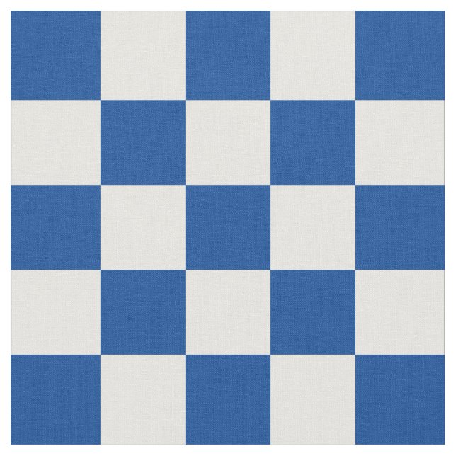 1-Inkorgskontroll - djup blå och vit kontrollpanel Tyg (Närbild)