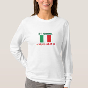 #1 italienska Nonna (farmodern) T-shirt