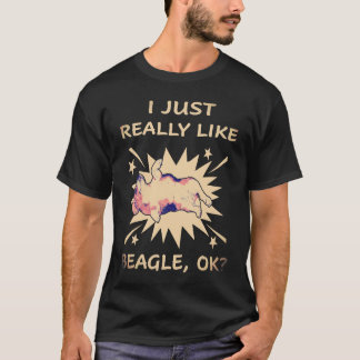 1 JAG GILLAR VERKLIGEN Beagle T Shirt