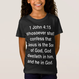 1 Johannes 4:15 Jesus Är Guds Son T Shirt