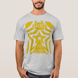 1 Johannes 4:16 "Gud är Kärlek" CyberGul - Kristet T Shirt