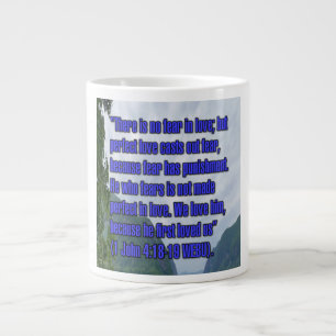 1 Johannes 4:18-19 WEBU Mug Jumbo Mugg