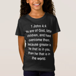 1 Johannes 4 4 Större Är Han Bibelvers T Shirt