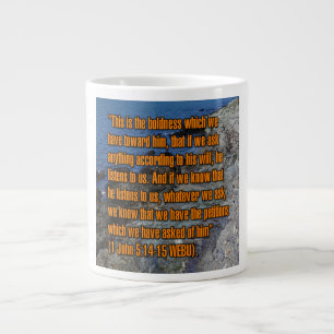 1 Johannes 5:14-15 WEBU Mug Jumbo Mugg
