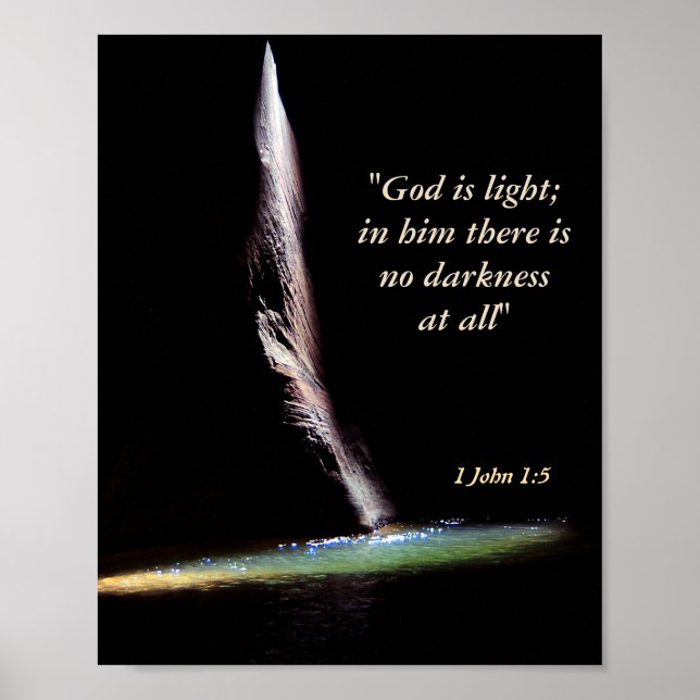 1 John 1:5 Poster (Framsidan)