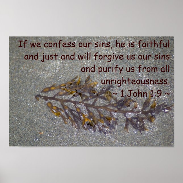 1 John 1:9 Poster (Framsidan)