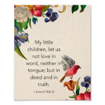 1 John 3:18 KJV