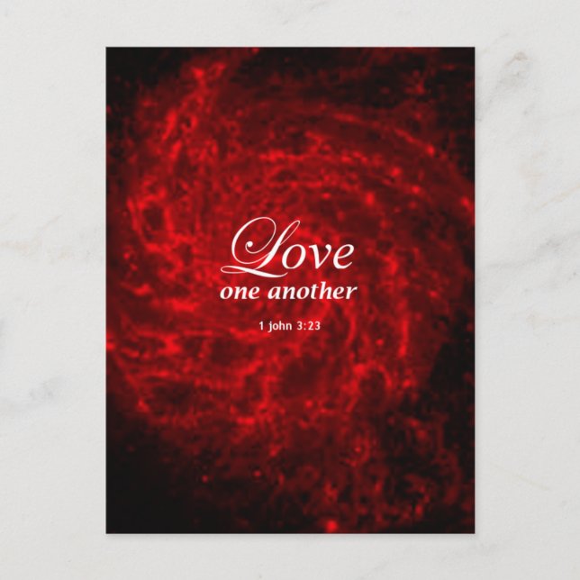 1 John 3:23 Vykort (Framsida)