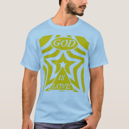 1 John 4:16 "God is Love" Cyber Yellow - Christian T Shirt