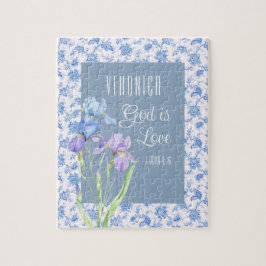 1 John 4:16 God Is Love – Personalized Christian Pussel